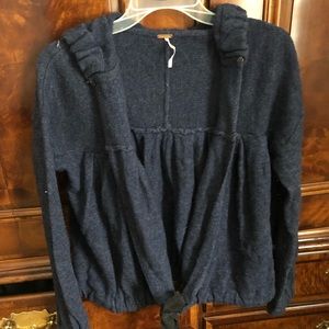 Free People tie front cardigan size xs
